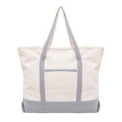 Extra Large Canvas Tote Bag with Zipper - Large Canvas Beach Bags - Big Size Shopping Bag with Zipper Top and Handles